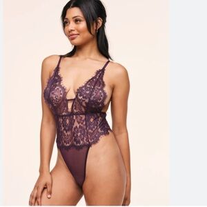 Adore me Anushka Unlined bodysuit dark purple
